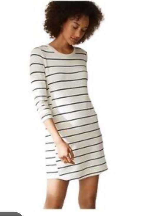 Lou & Grey Dresses & Skirts - Lou & Grey Loft Soft Sweatshirt Striped Dress Size Medium